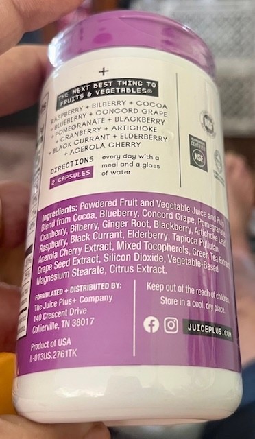 Juice Plus+ Essentials BERRY BLEND Fruit & Veg Juice Powder (120 Caps) – 01/27!