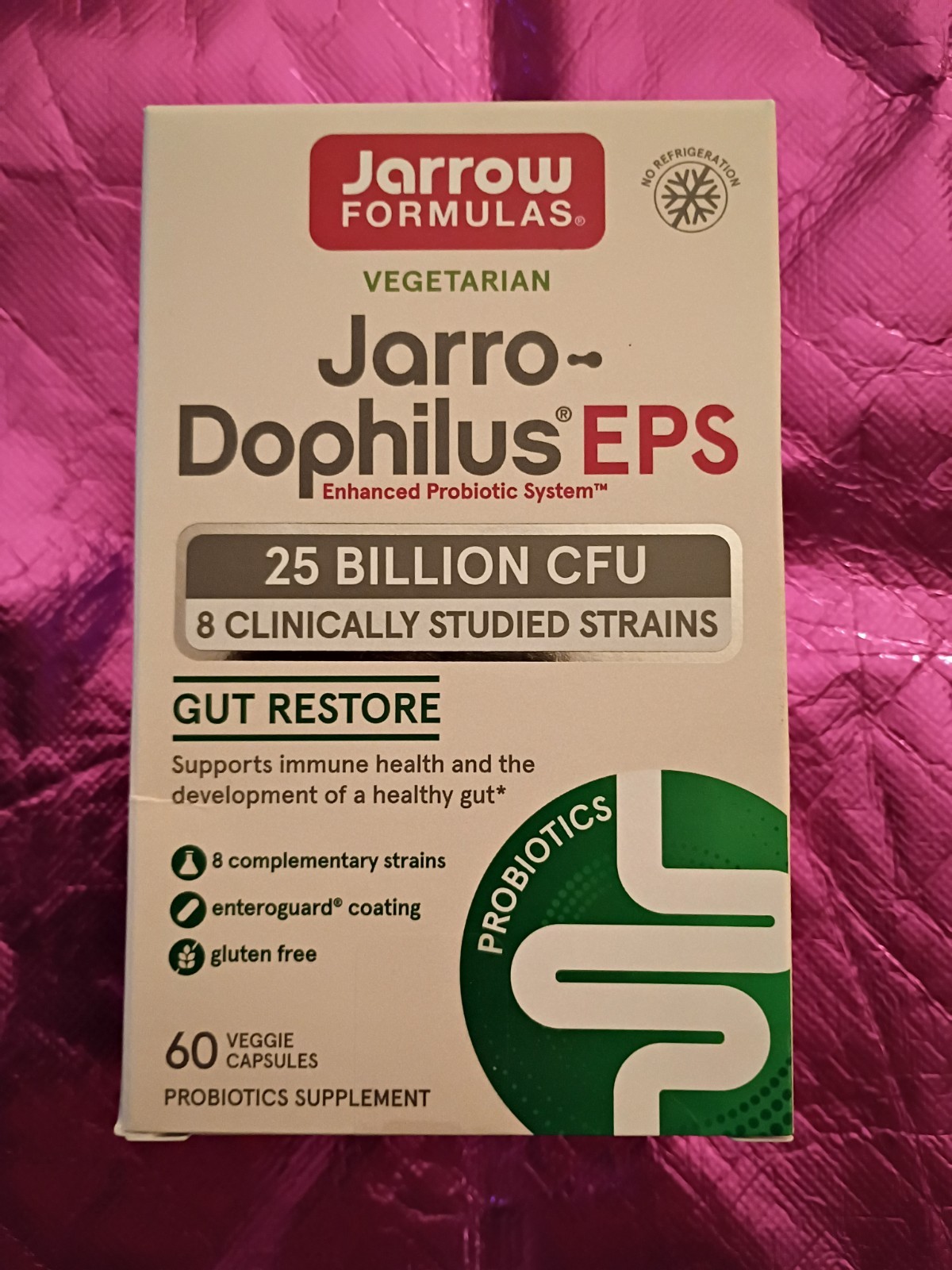Jarrow Jarro-Dophilus EPS (25 Billion CFU) 60 vcaps Exp 02/27 New Sealed