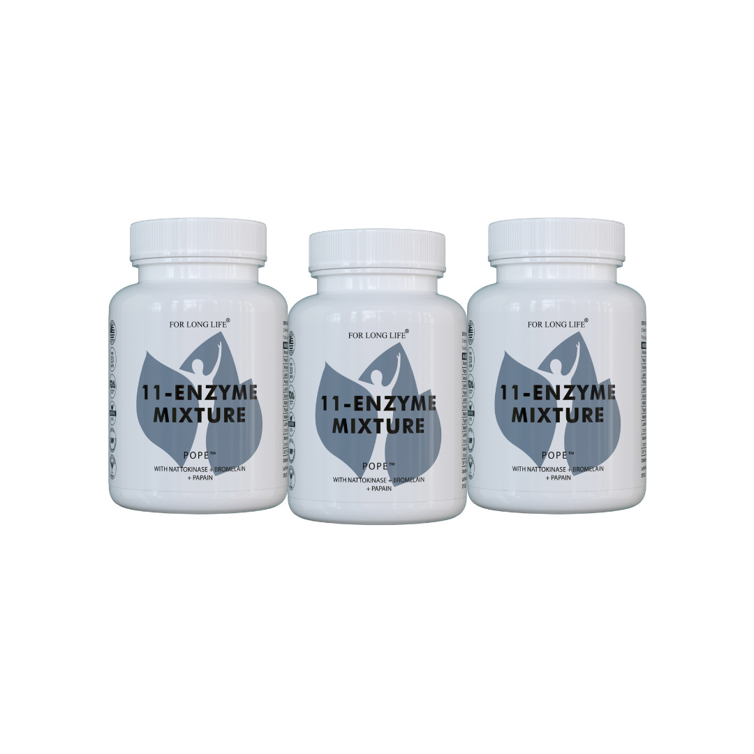 11-Enzyme Mix – POPE | Digestive Health & Natural Joint Support – Pack of 3