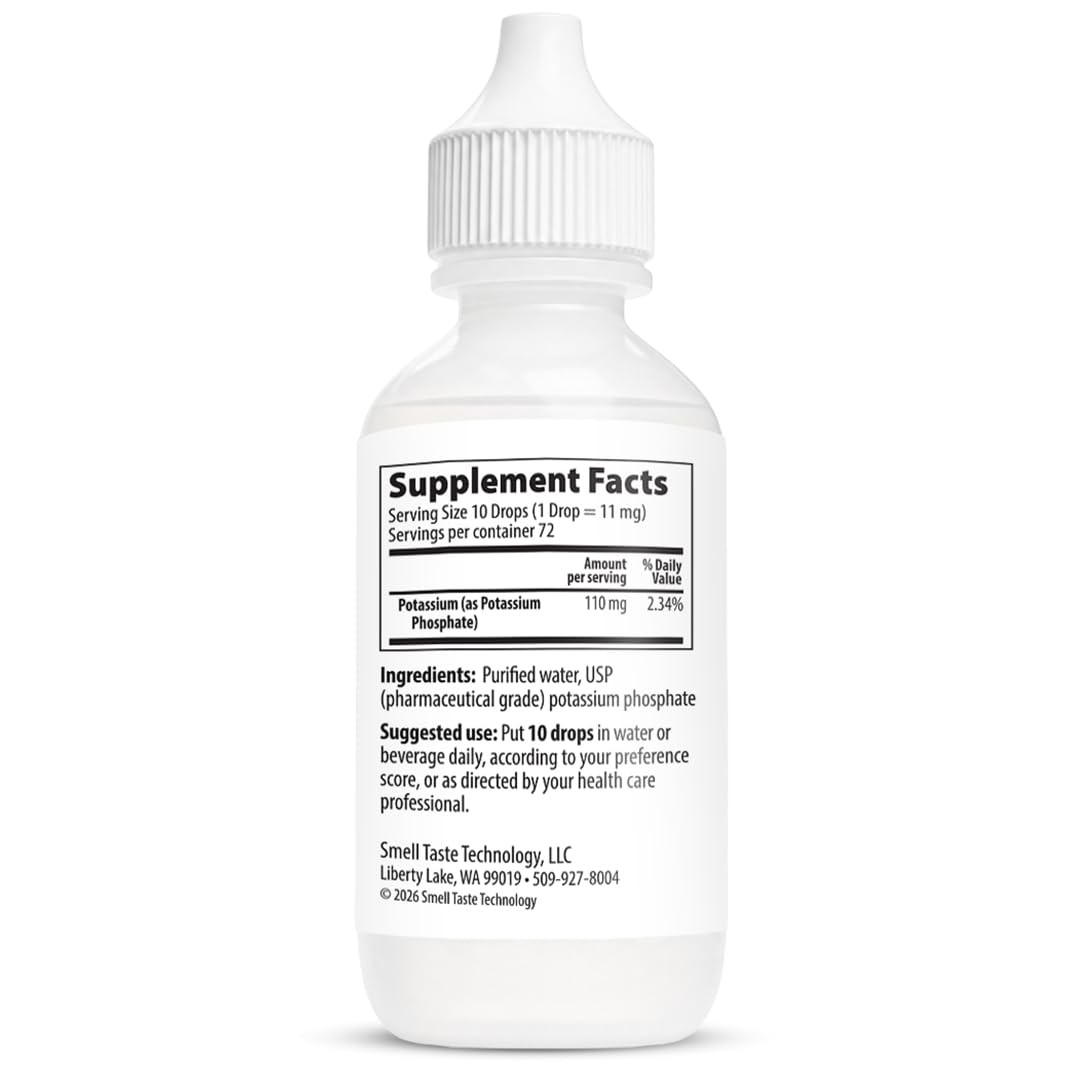 Taste N’ Score Potassium Liquid Ionic 2 Fl Oz (Pack of 1), Natural