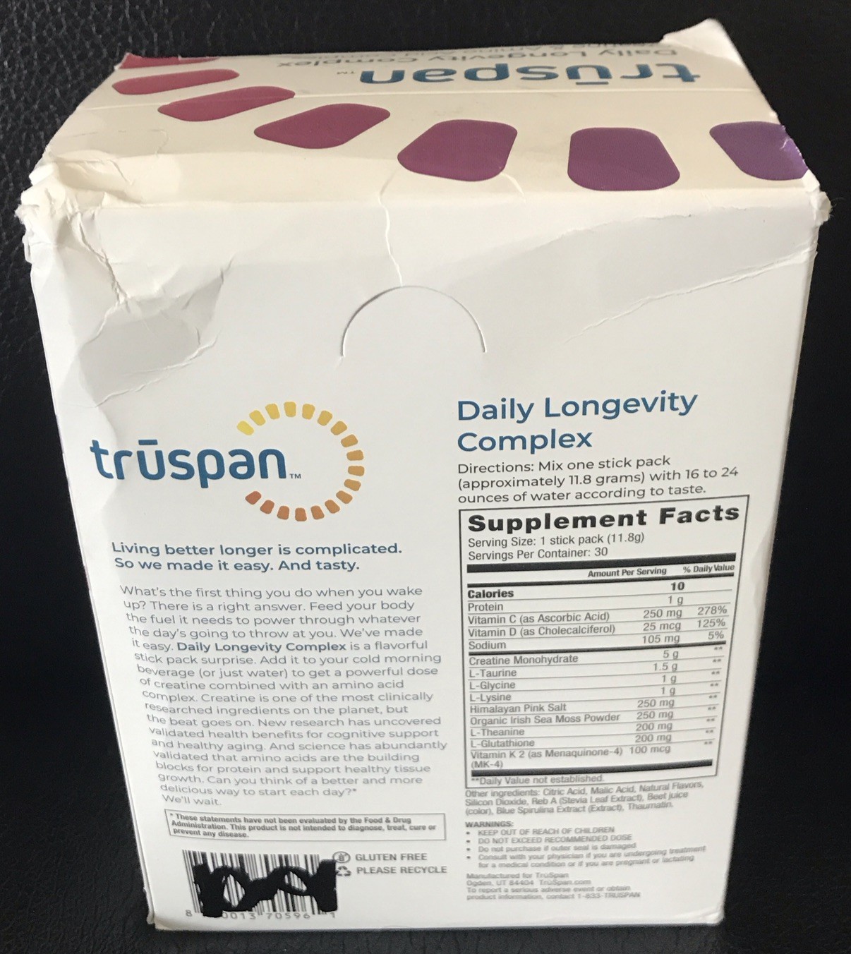 Truspan Daily Longevity Complex (30 Stick Packs) Berry Fusion