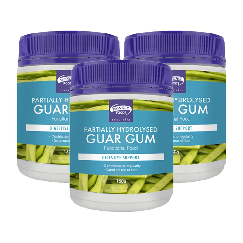 Wonder Foods PHGG 3-Pack 150g | Partially Hydrolysed Guar Gum Prebiotic Fibre