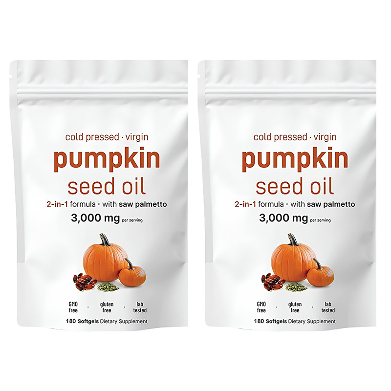 Seed Pumpkin Oil 3000mg + Saw Palmetto 300 mg | Prostate Support |180 Softgels