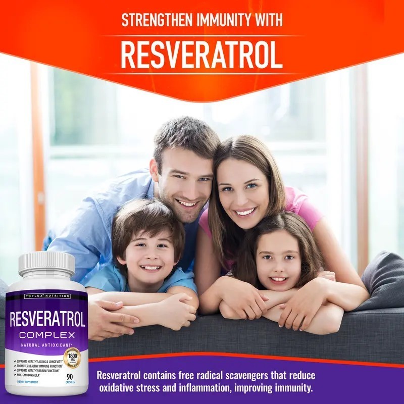Resveratrol Formula 1800mg Natural Antioxidant