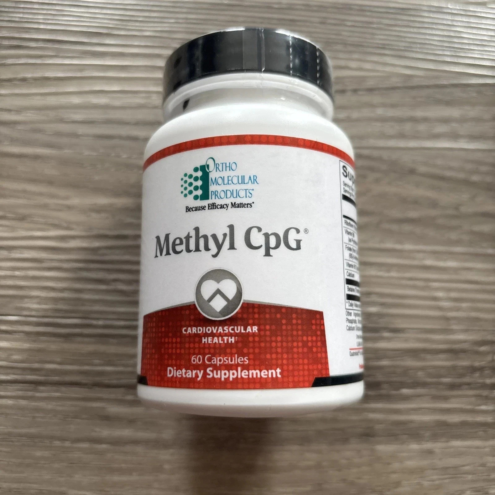pack of 3 Methyl CPG Ortho Molecular Products Cardiovascular 60 Capsules