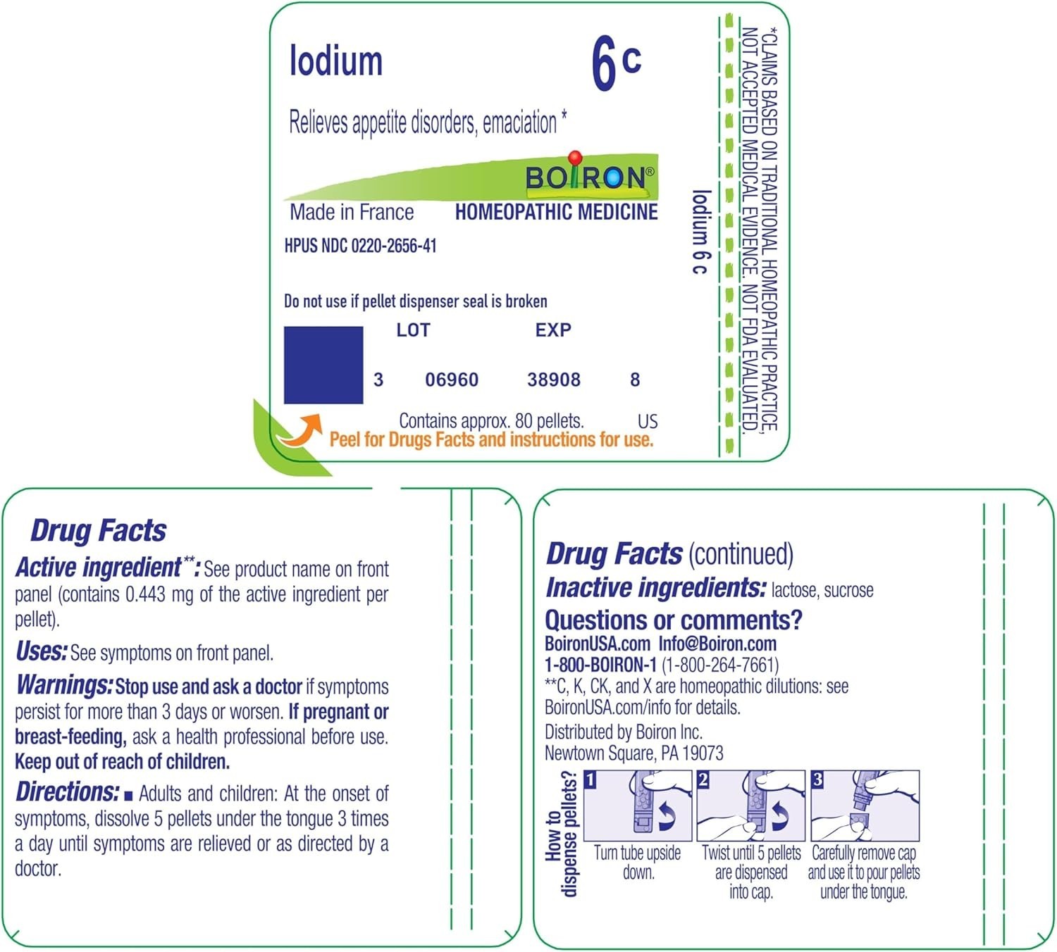 Iodium 6C for Appetite Disorders & Emaciation – 80 Pellets