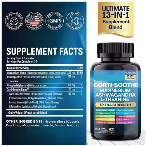 Corti-soothe 13-in-1 & Myo-inositol 150 Dietary Supplement – 16-in-1 Capsules `