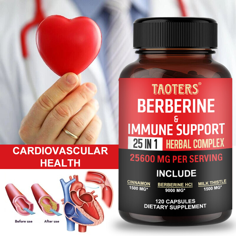 Berberine with Ceylon Cinnamon 25600mg 60/120 Caps Heart Health & Immune