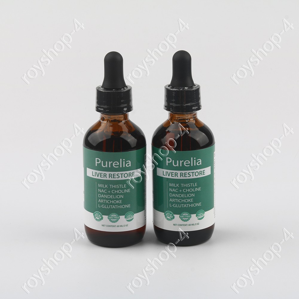 Purelia Liver Restore, Complete Liver Support Supplement with Milk Thistle 1-6x