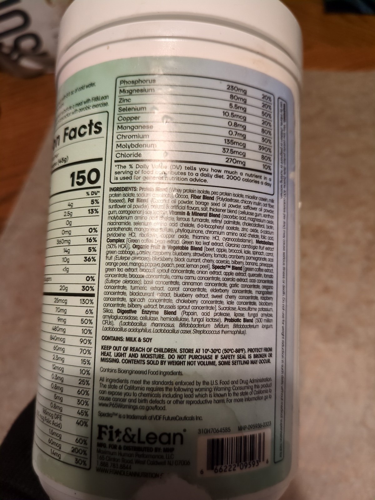 Fit & Lean Meal Shake, Fat Burning 16 Ounce Chocolate Milkshake 7/27