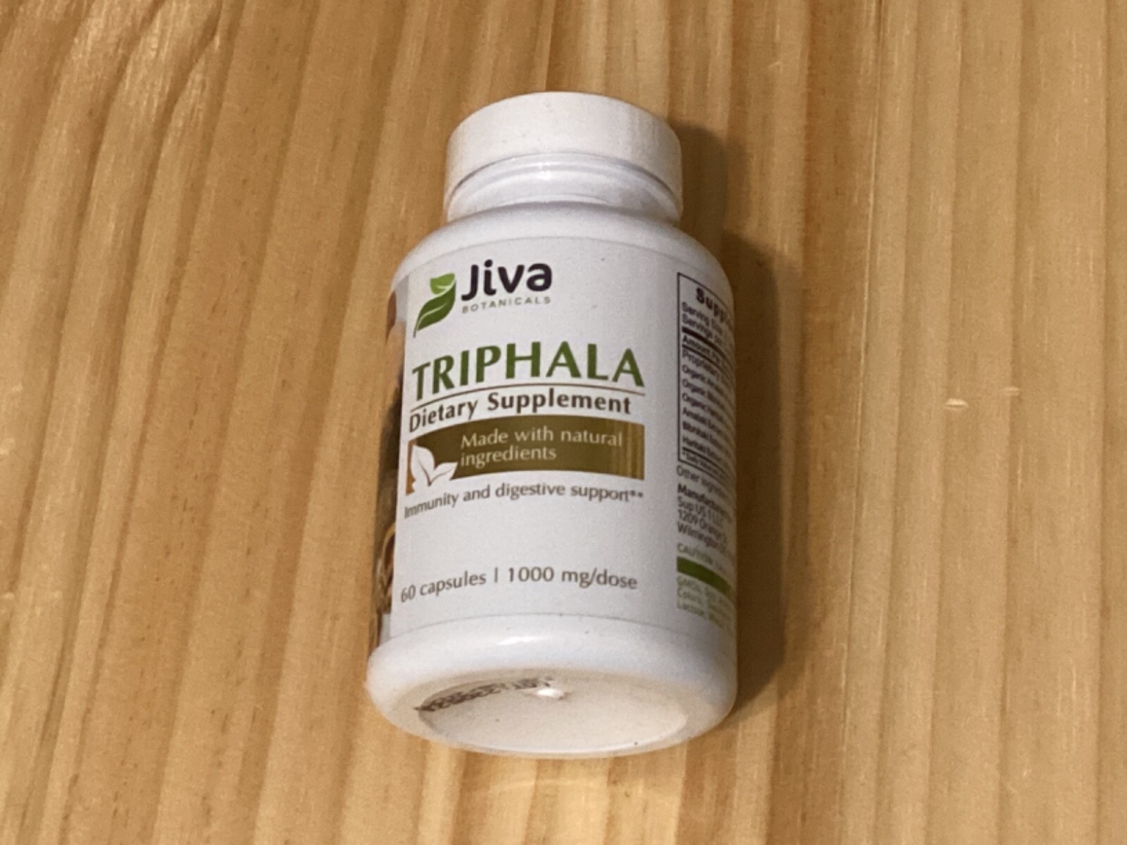 JIVA TRIPHALA Immunity & digestive support, 1000mg, 60 caps EX: 06/2025