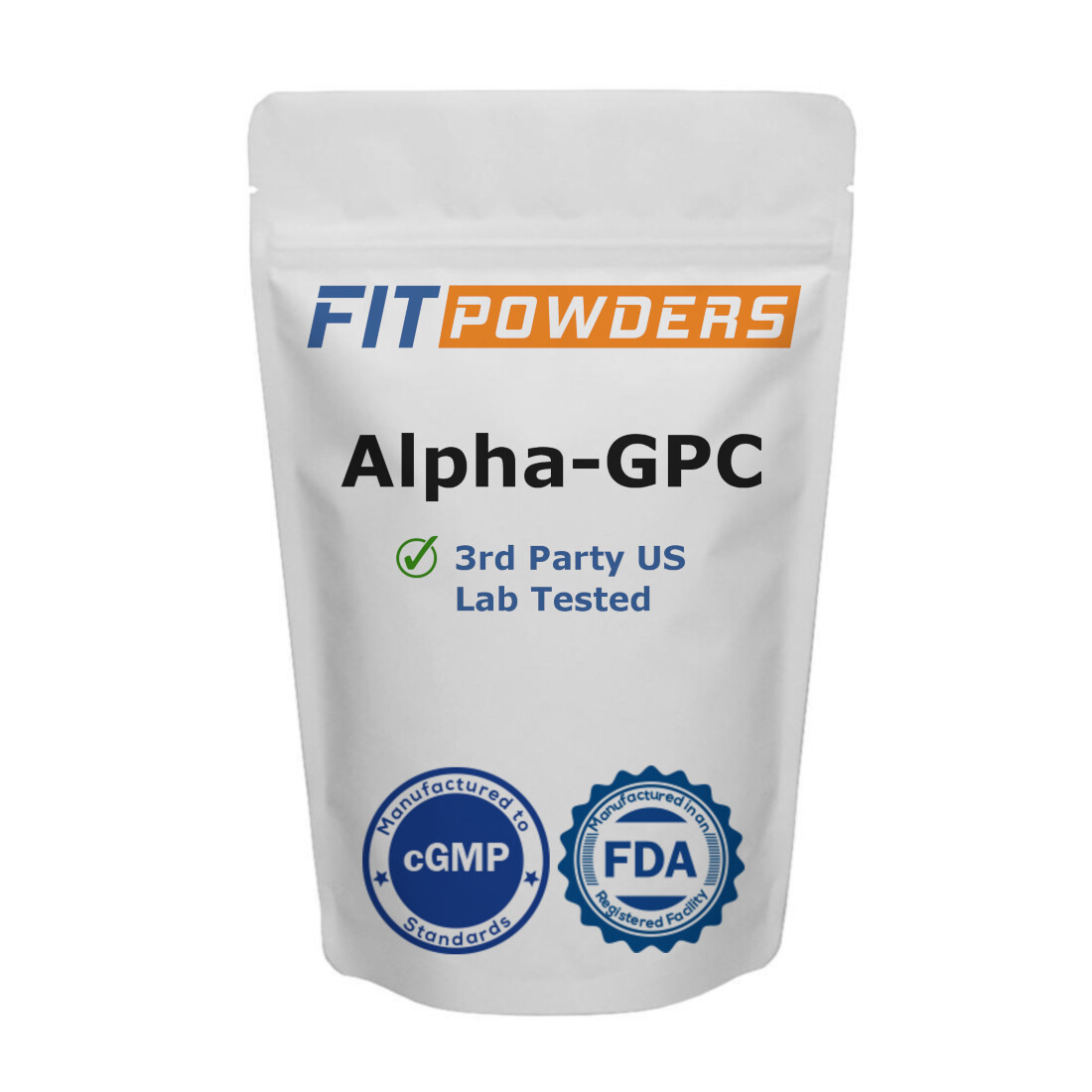 FitPowders Alpha-GPC Powder 3rd Party Tested Non-GMO with Scoop (Variations)