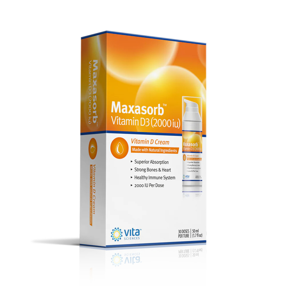 Maxasorb D3 Cream – Vitamin D3 Transdermal Cream 2000 IU