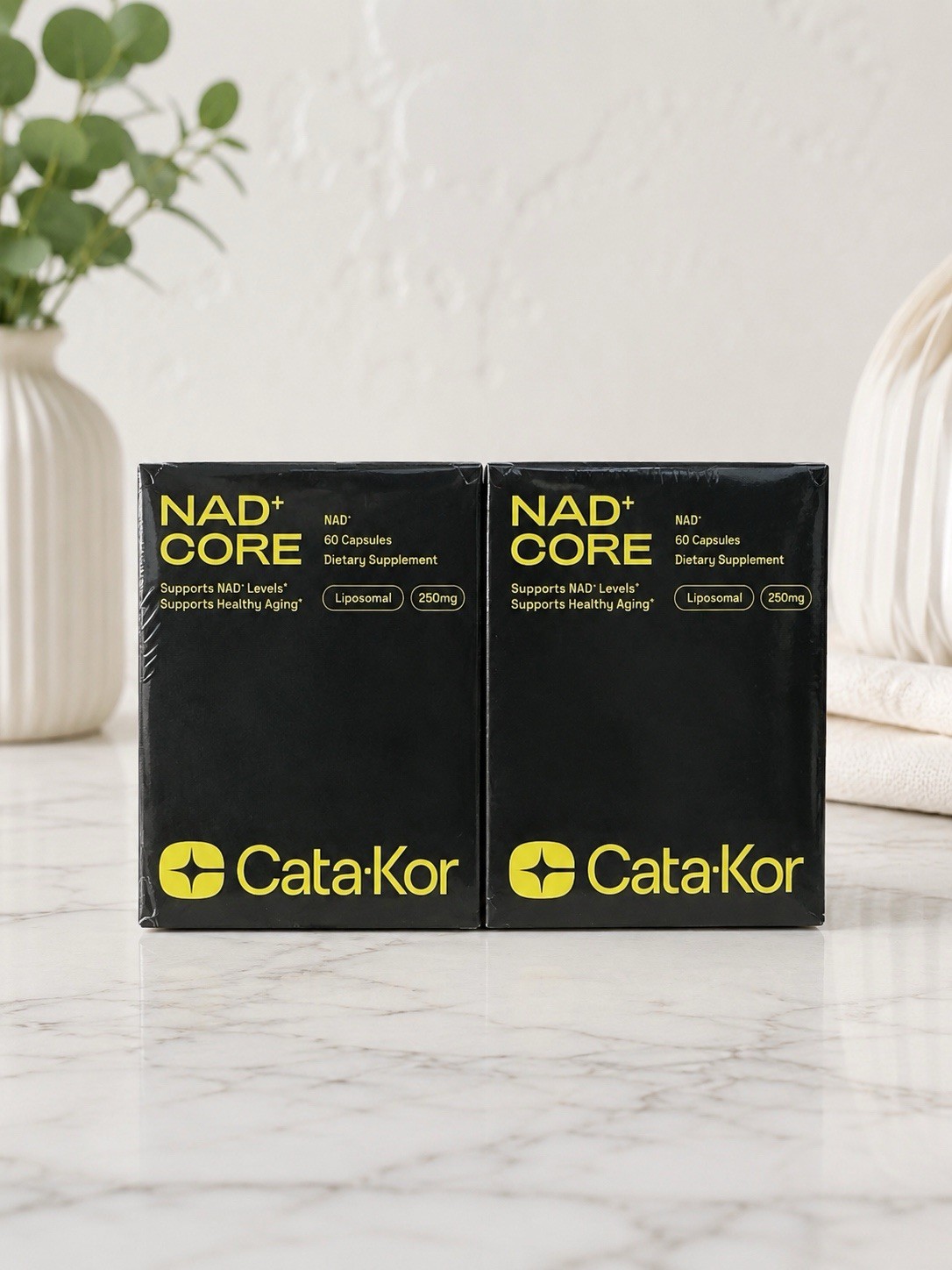 2 CATAKOR NAD+ Advanced -Supplement for Skin Aging Support, 60 caps Each 500mg