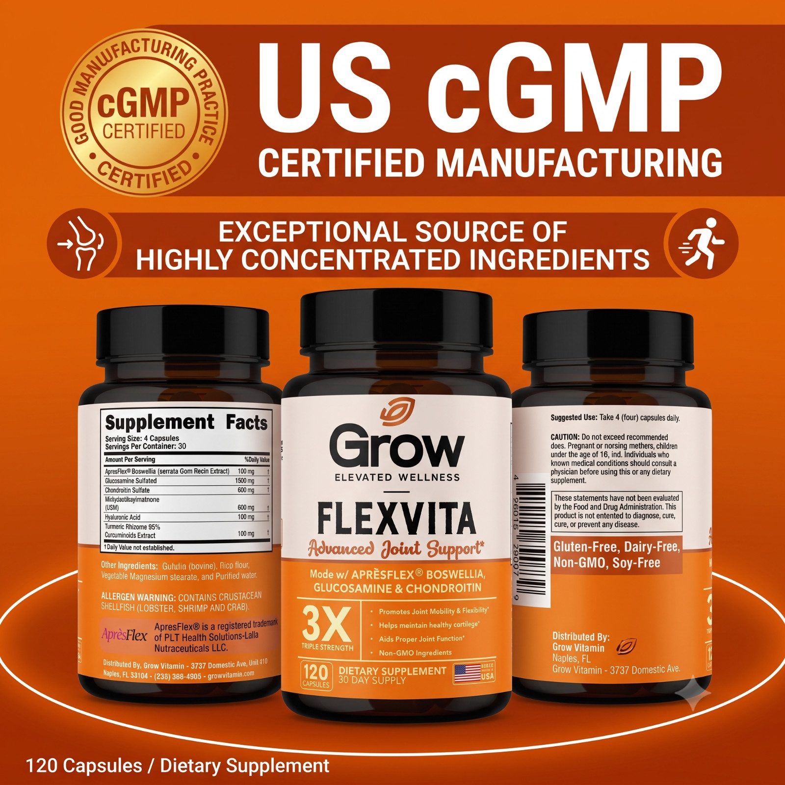 Joint Support Capsules, Max Strength, Joint Support Supplement (1 pack)