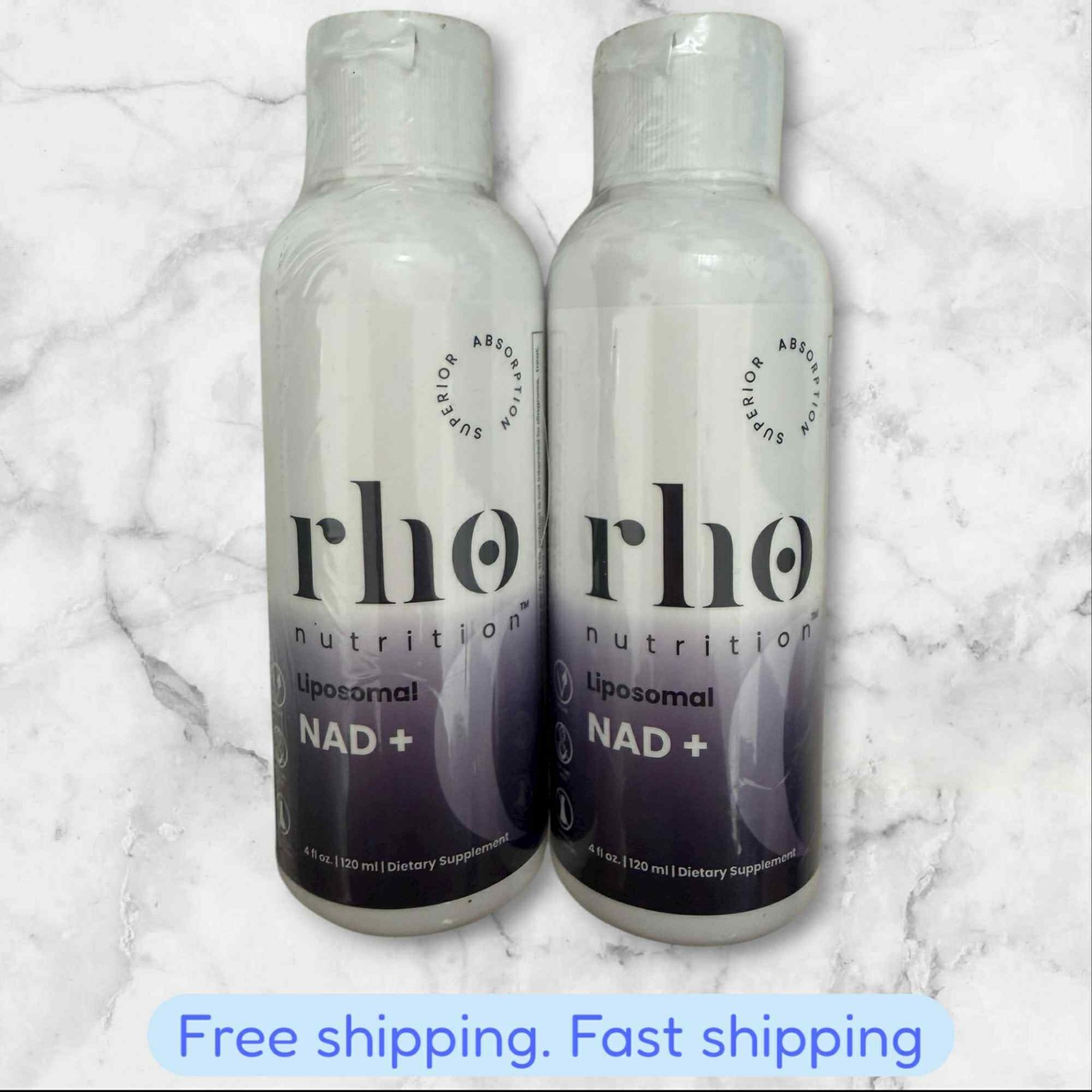 FOR 2 rho Nutrition Liposomal NAD+ 4oz 120 ML BRAND NEW SHIPPING