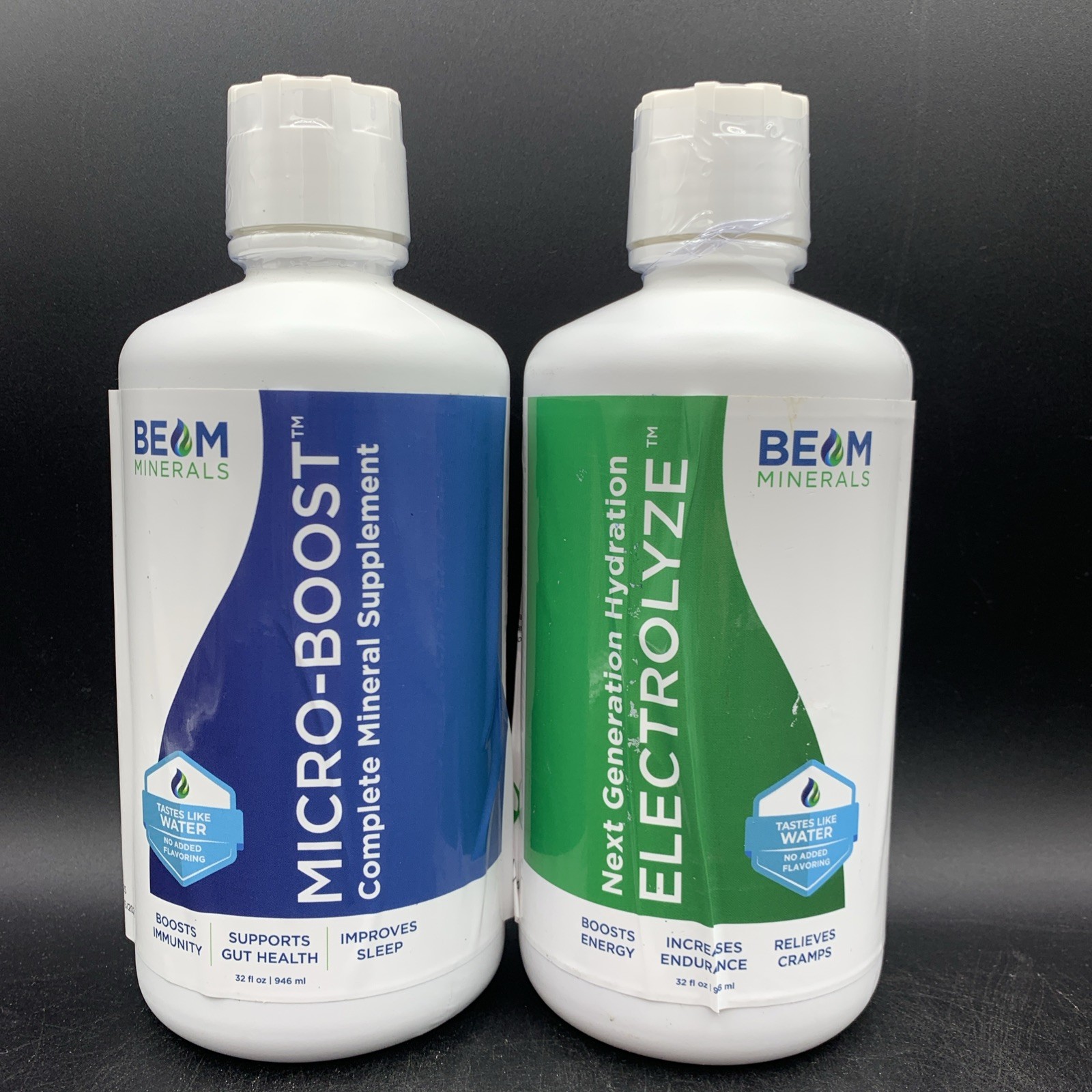 NEW – Beam Minerals Micro-boost And Electrolyze Set 32 Fl Oz