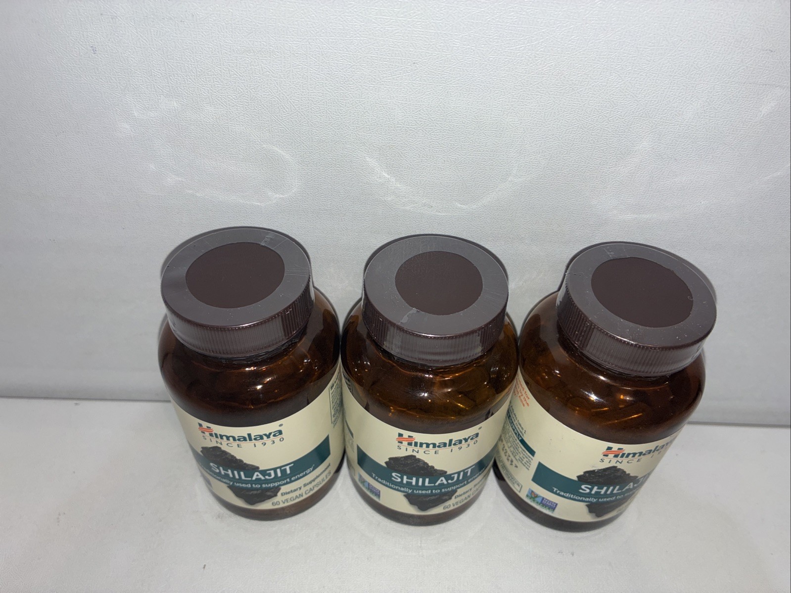 Lot Of 3-Himalaya Herbals Shilajit /60 VegCaps Each / Exp 02/2027