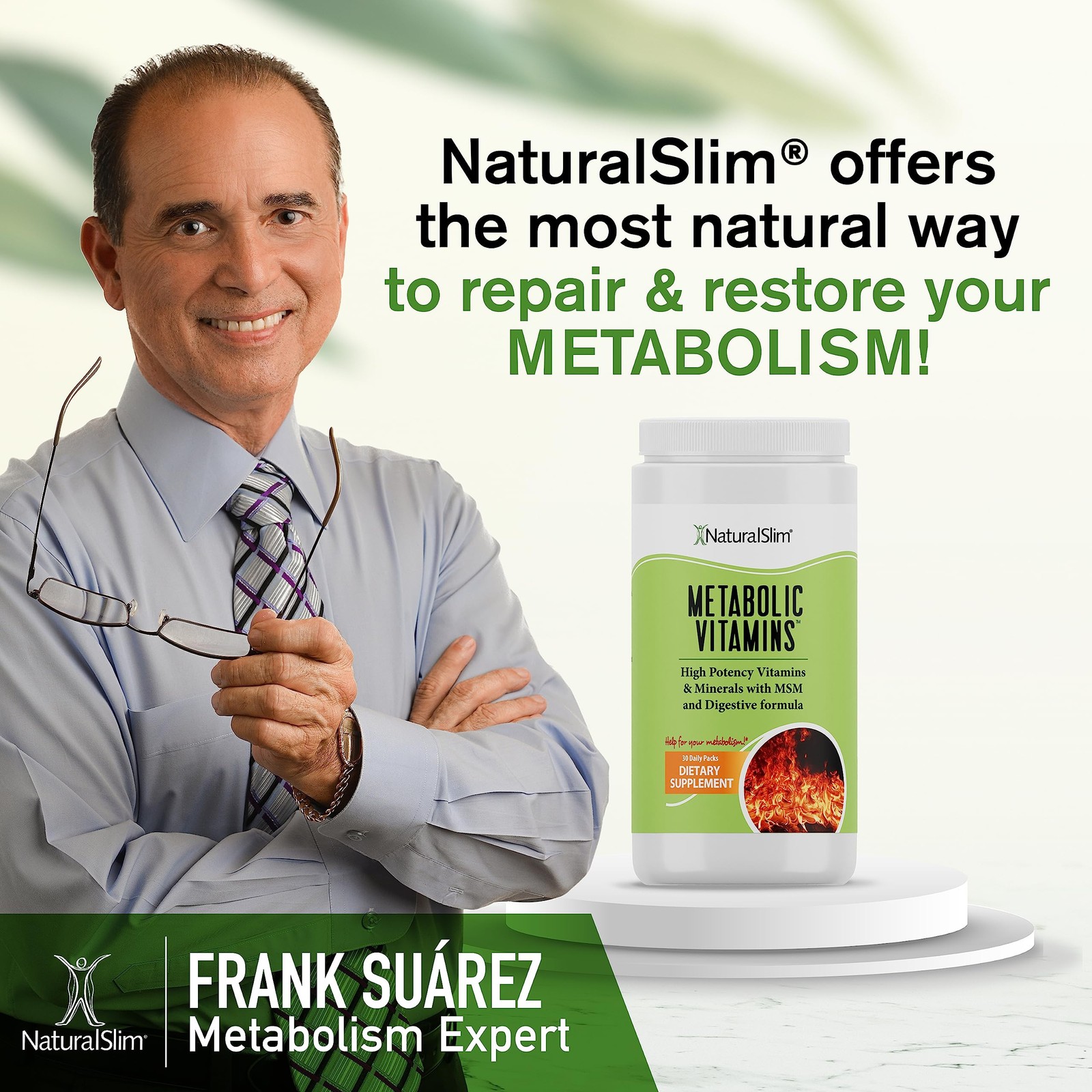 NaturalSlim Metabolic Vitamins, Formulated by Award Winning Metabolism and We…