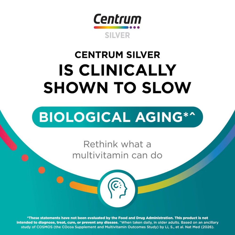 Centrum Silver Men 50+ Multivitamin Dietary Supplement Tablets