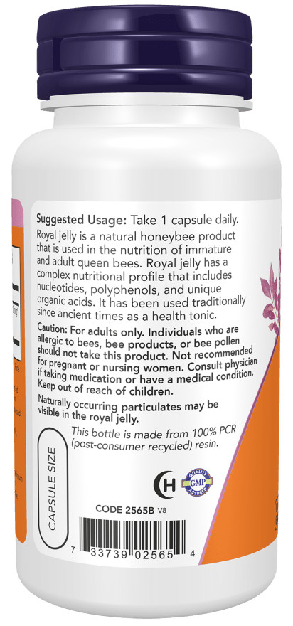 NOW Foods Honeybee Royal Jelly 1000 mg Softgels 08/25EXP 14 mg 10-HDA