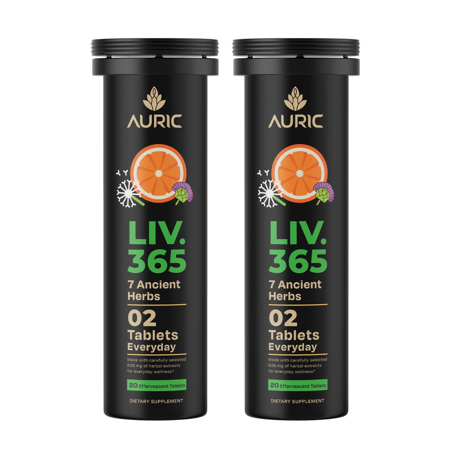 Auric Liver Detox with Milk Thistle & Ayurvedic Herbs for Liver Health
