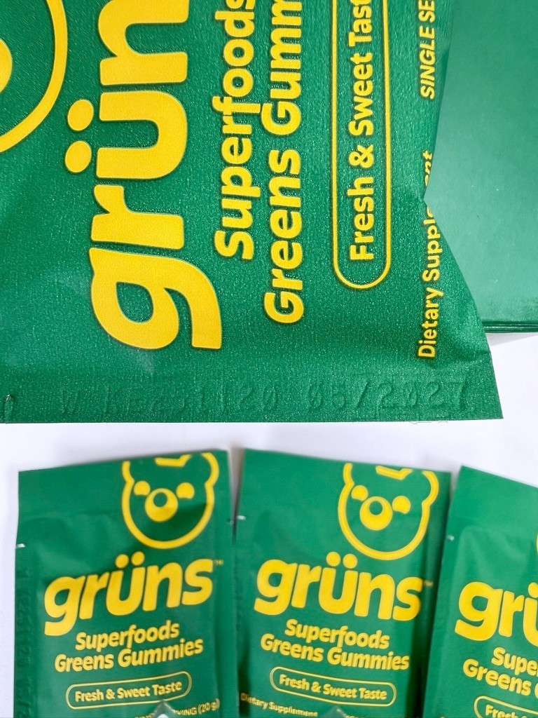 Gruns Superfoods Greens Gummies 35 Daily Packs Best By 05/2027+