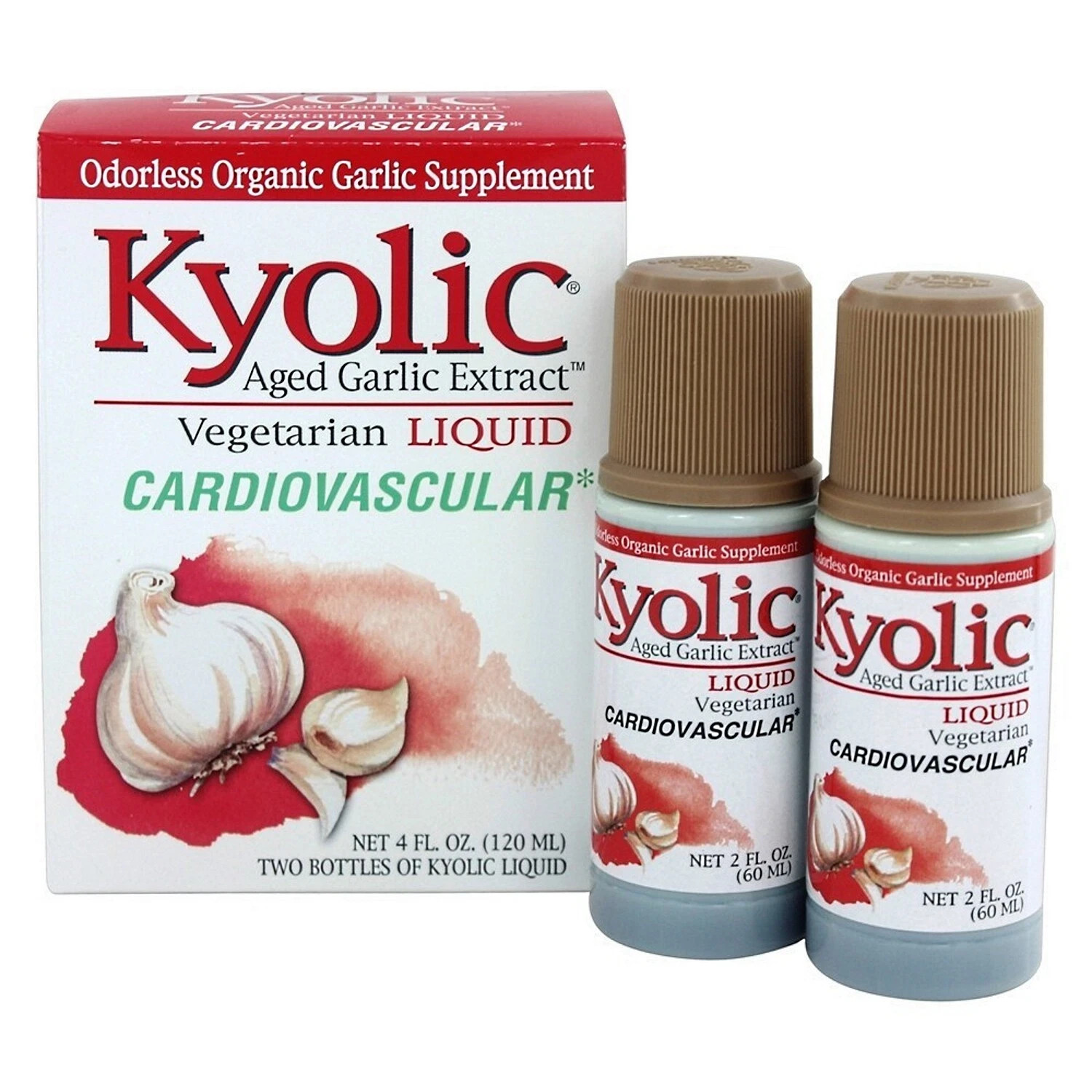 Kyolic Aged Garlic Extract – Vegetarian Cardiovascular 4 fl. oz Each (Pack of 3)
