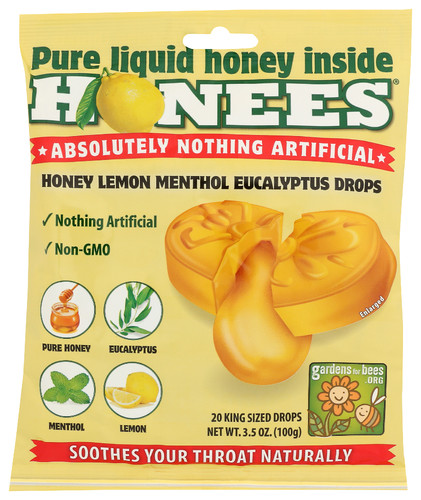 Honees Lozenge Lemon 20Pc 20 PC Pack Of 12