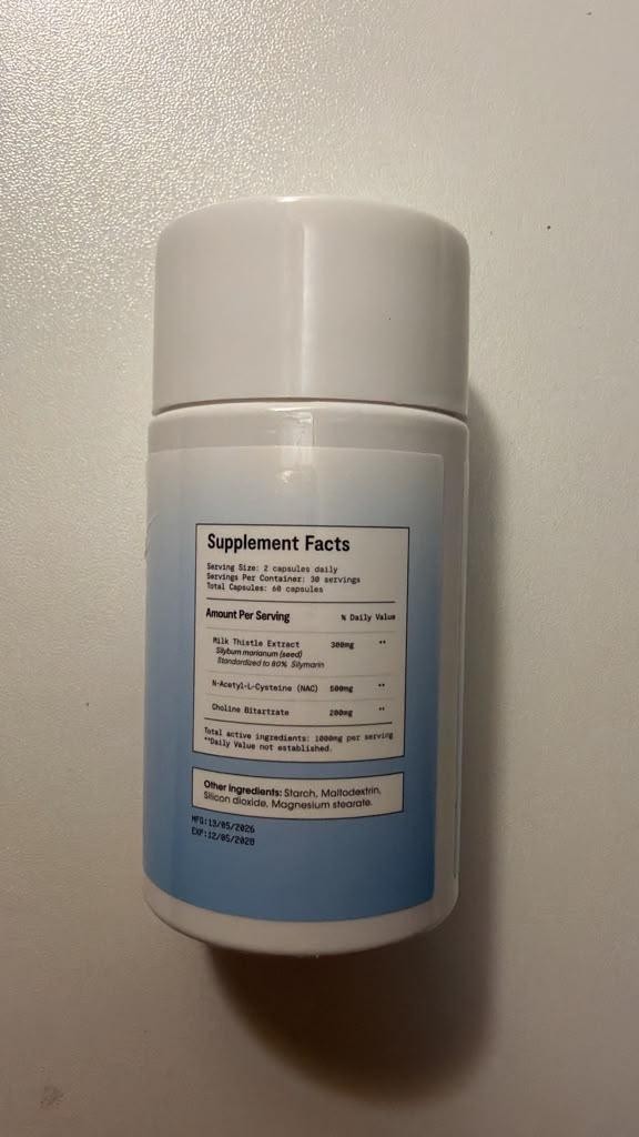 Happy Liver Supports Healthy- 60 Count EXP (05-2028) Pack of 2