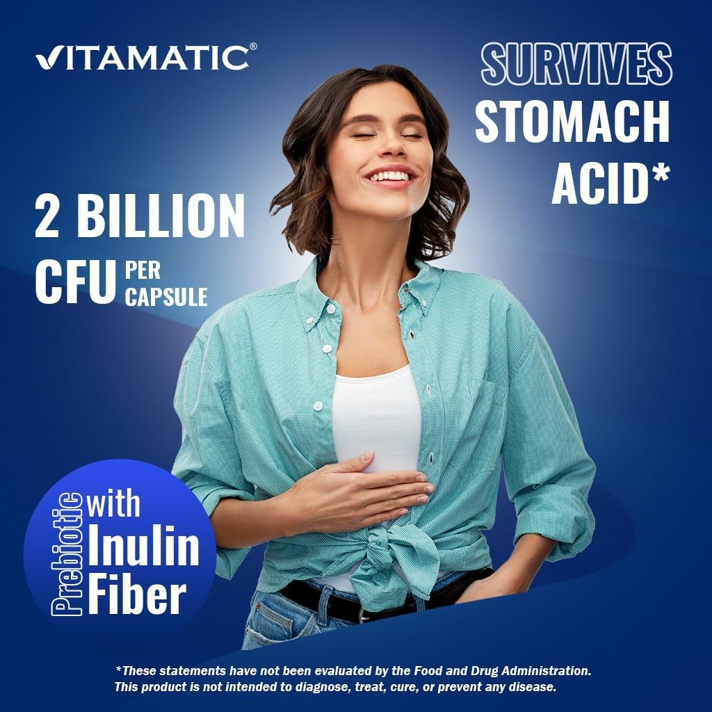 Lactobacillus Salivarius Probiotic Capsules 2 Billion CFU – 60 Count – Digestive