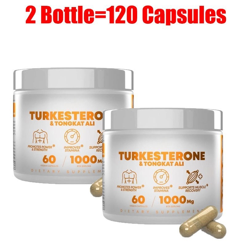 Turkesterone 1000 Mg Pure Capsules Supplement Muscle Growth & Recovery 60 Pcs