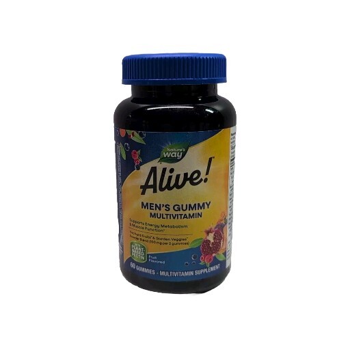 Nature’s Way Alive! Men’s Gummy Multivitamin, 60 Gummies. Exp: 12/2025
