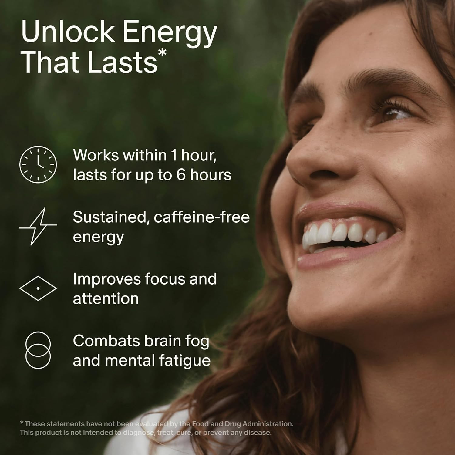 Seed AM-02 Energy + Focus – Daily Nootropic Supplement for Women & Men – Fast-Ac