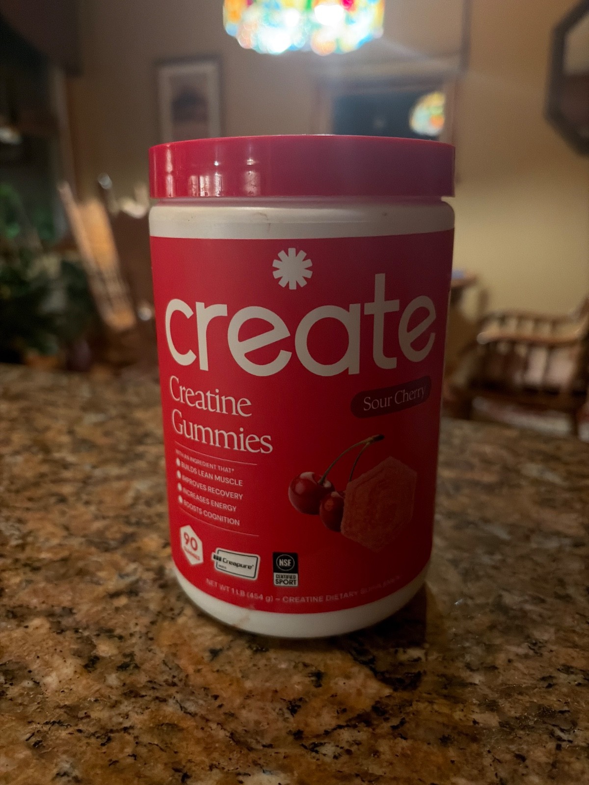 Create Creatine Monohydrate Gummies 90 Sour Cherry