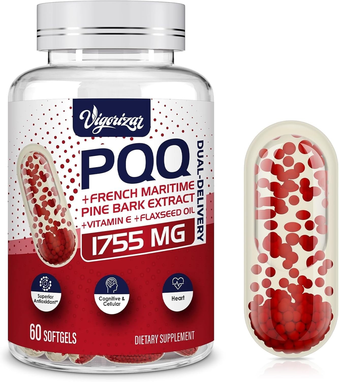 200 mg Pycnogeno with PQQ – French Maritime Extract for Heart & Vitality