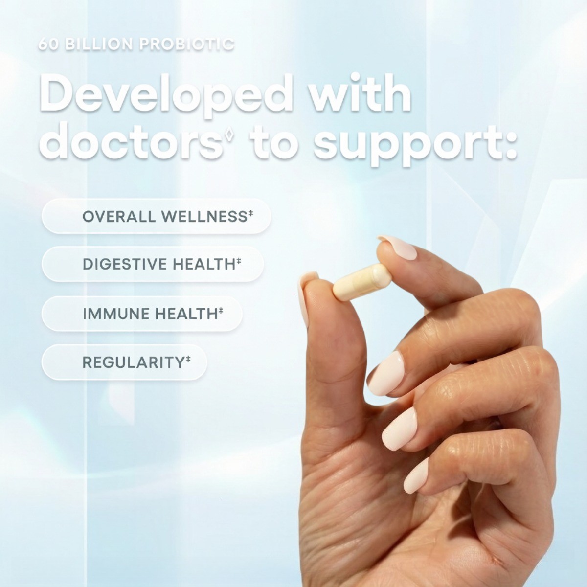 Physician’s Choice 60B Probiotic, 10 Strains, Gut/Gut Digestive/Immune, 30 Caps