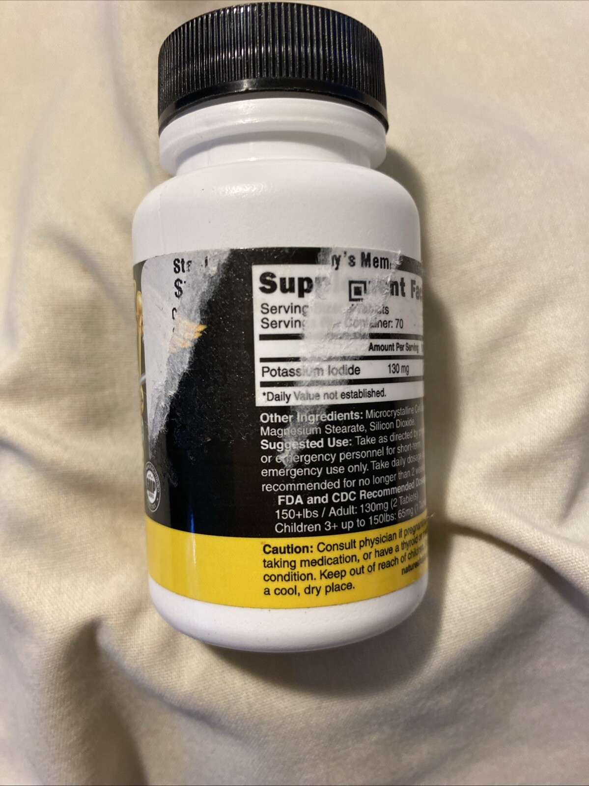 2 Pack Nutri Potassium +Iodide Tabs 130 Mg 140 Tablets Each Exp 10/33