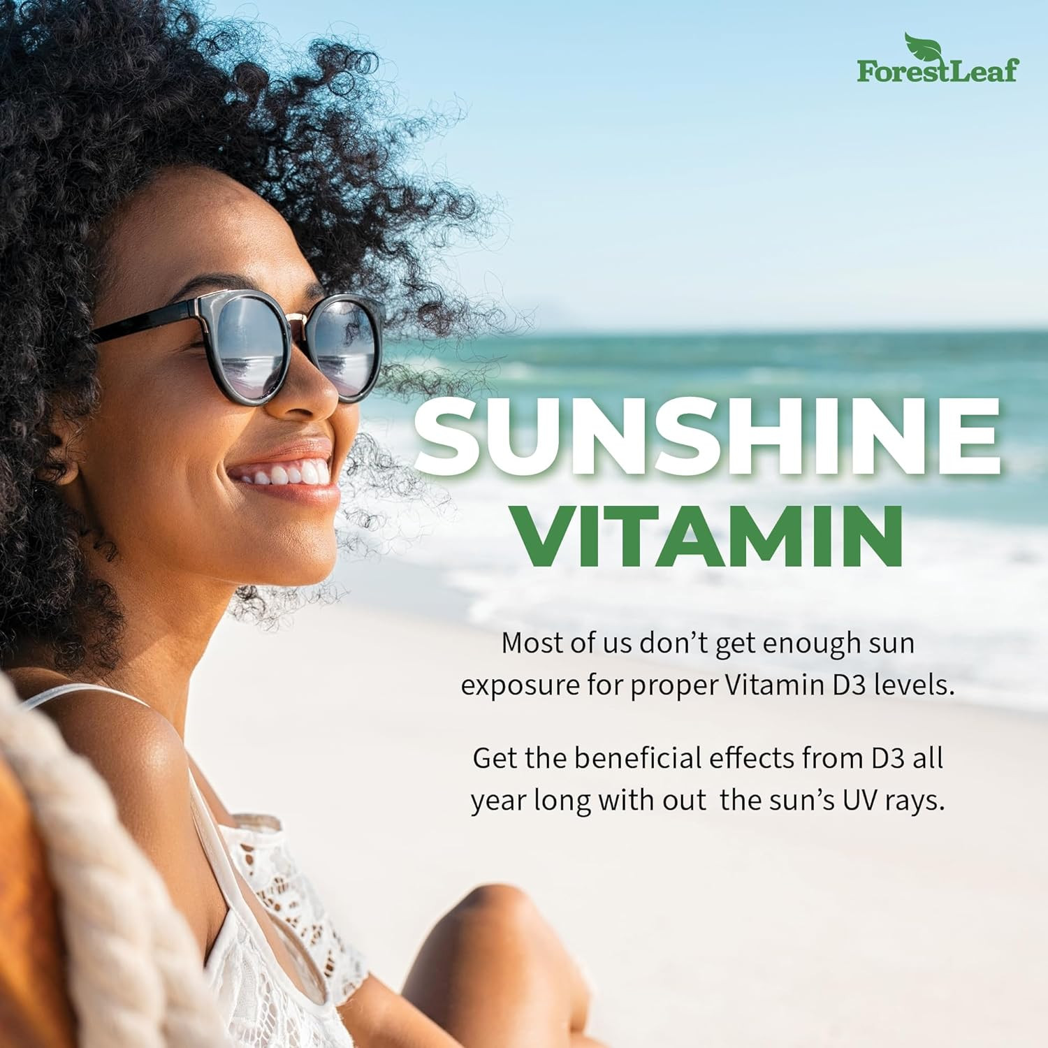 Vitamin D3 50000 IU – Bone Health and Immune Support – Small Easy to Swallow Cap