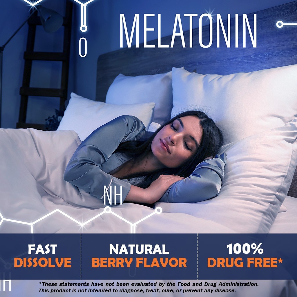 Vitamatic Melatonin 30mg – with B6 & L-Theanine – 120 Fast Dissolve Tablets with