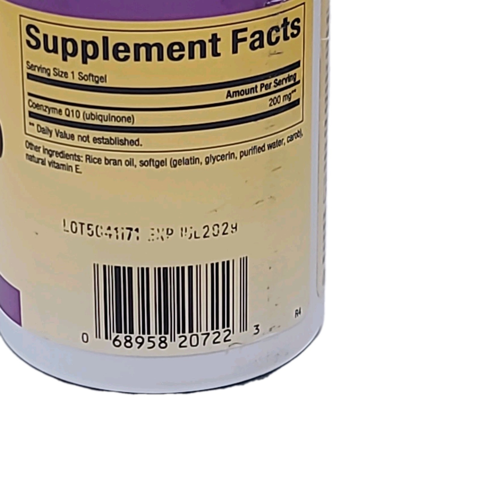 Natural Factors • Coenzyme Q10 200mg • 60 SOFTGELS • EXP : 07/2028