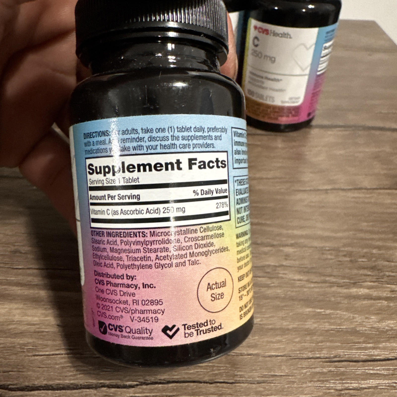 4 SEALED CVS Health Vitamin C 250 mg Immune Antioxidant 100 Tablets EXP 8/2027