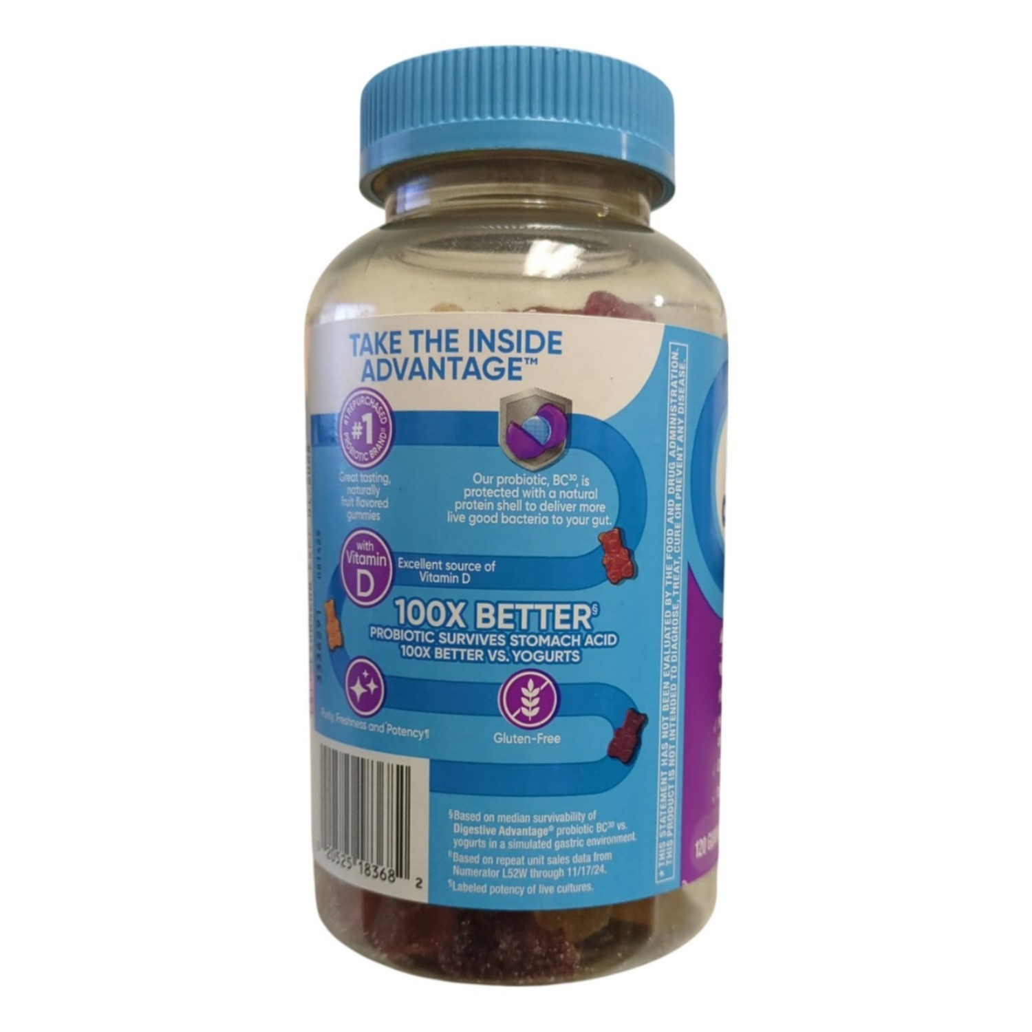 Digestive Advantage Daily Probiotic Gummies, 120 ct.