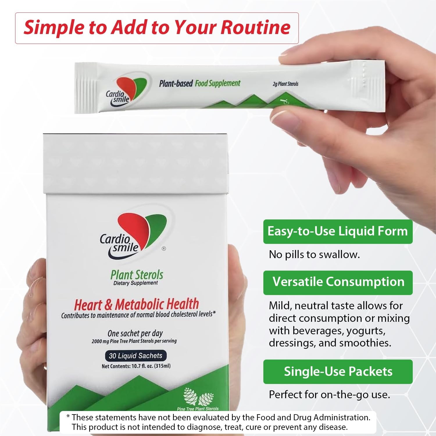 Cardiosmile 2000mg Plant Sterols Supports Healthy 30 Count (Pack of 1)
