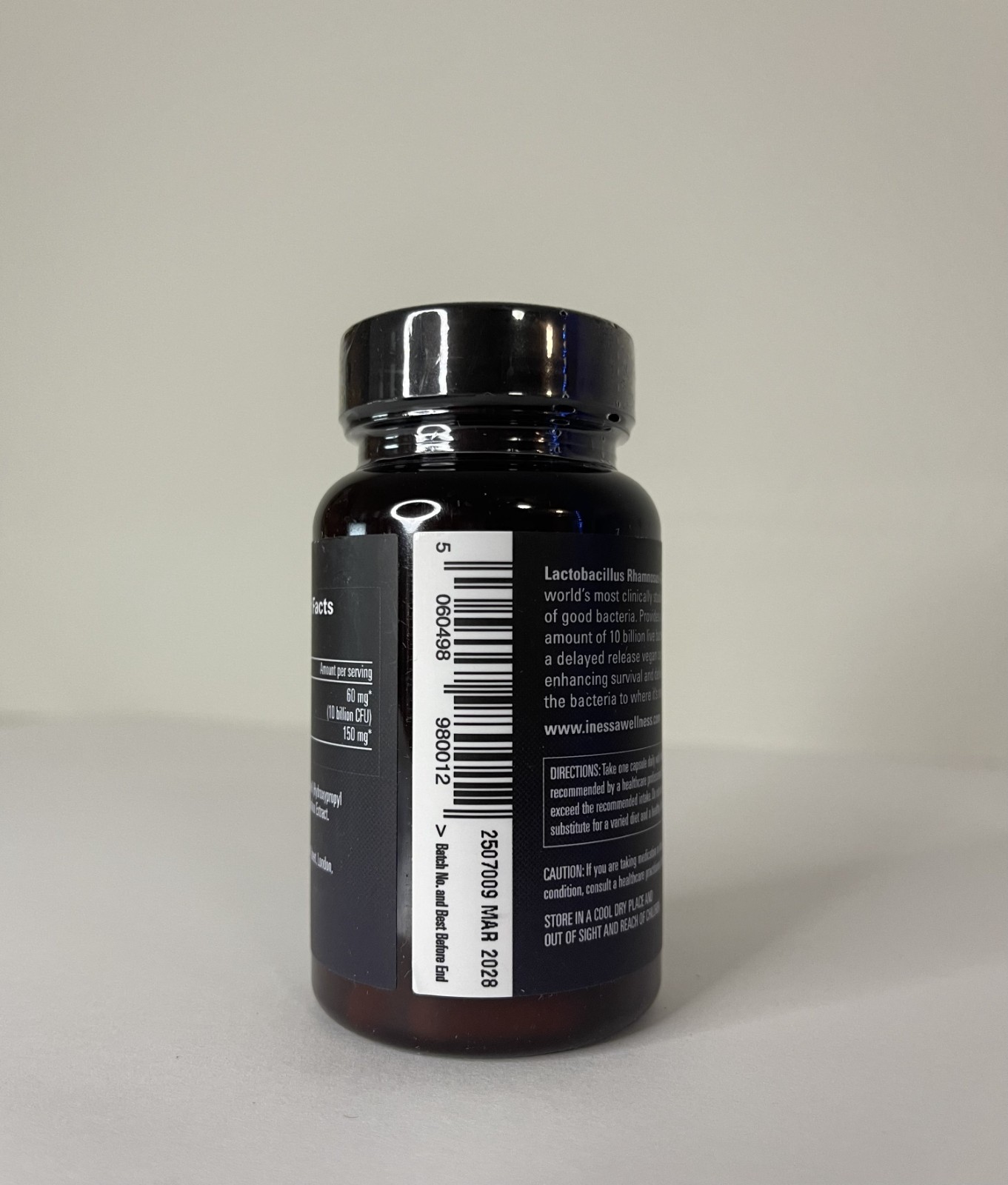 Inessa Daily Biotic Probiotics -Lactobacillus Rhamnosus GG, 60 Capsules Exp 3/28