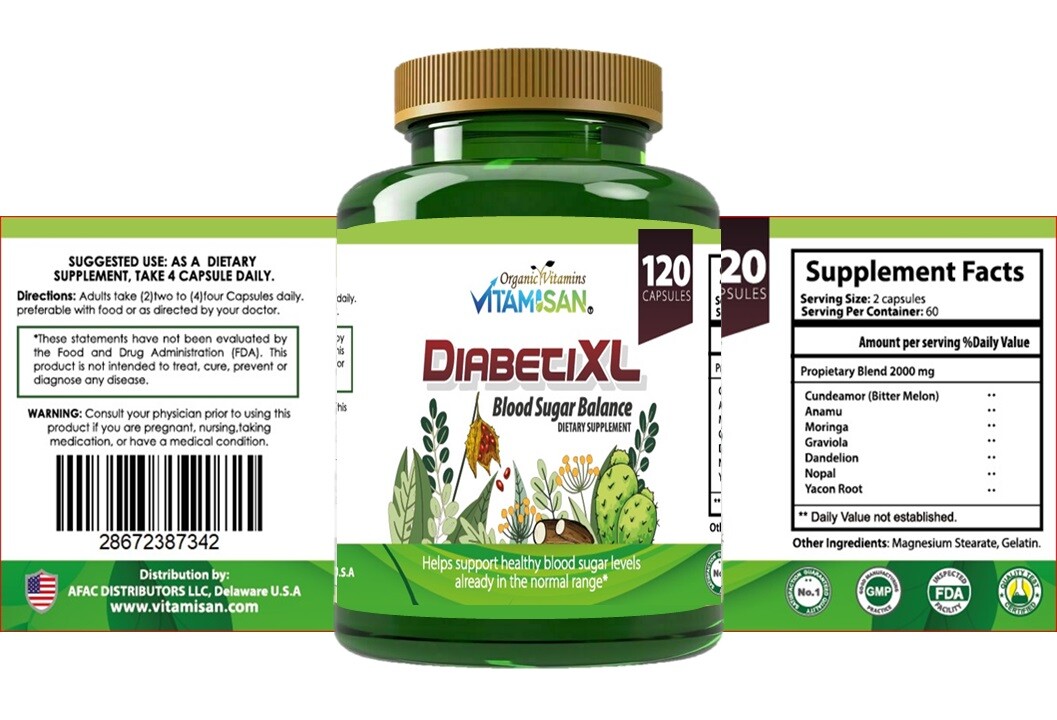 Blood Sugar Support Metabolism 120 Capsules Natural Control & Blood Regulator