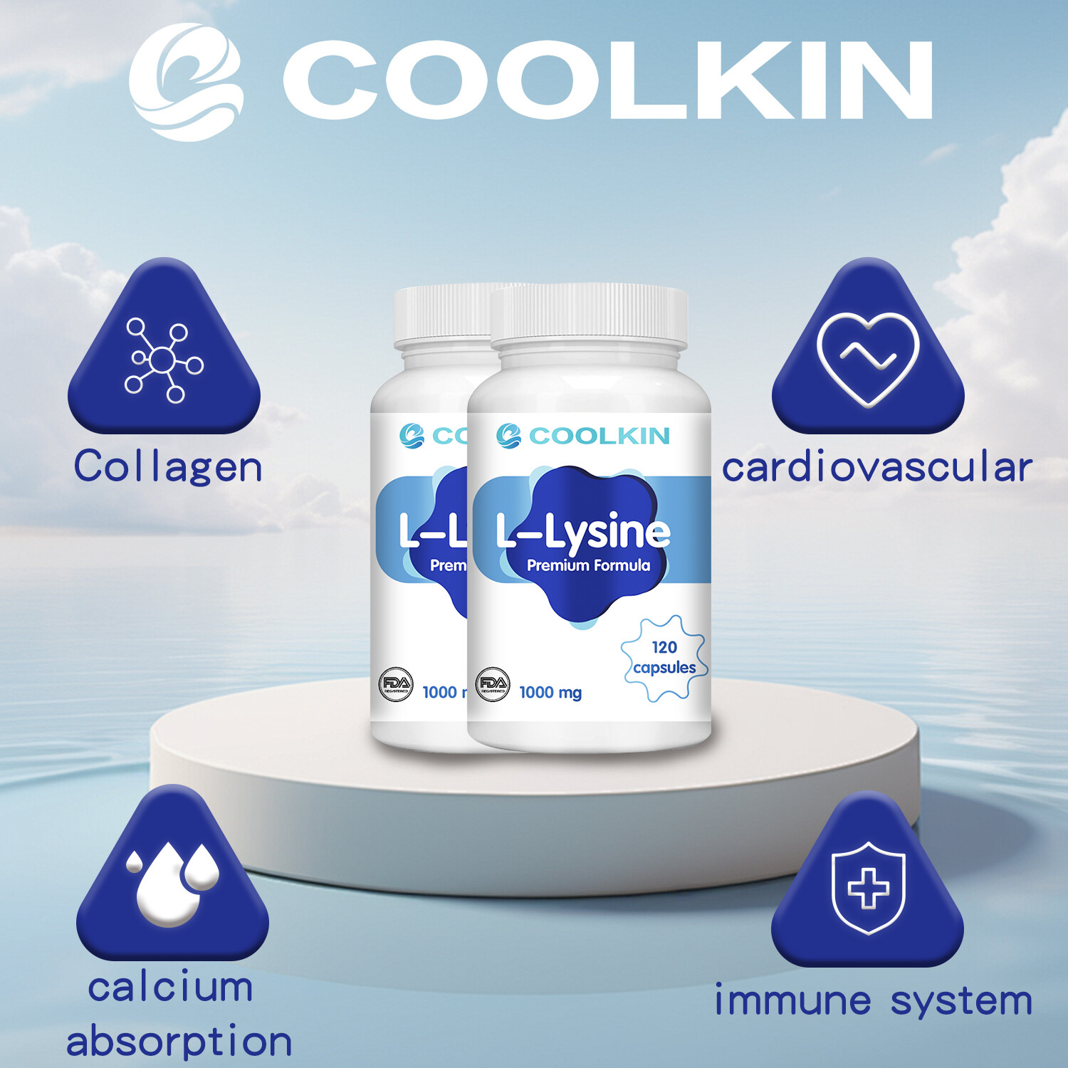 L-Lysine 1000mg – Antiacabolic,Tissue Repair Regener,Immune Support,Gluten Free