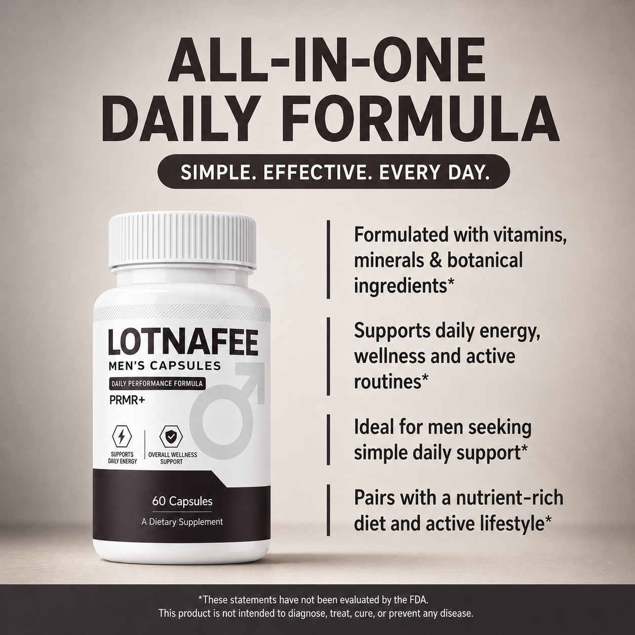 Lotnafee,Capsules, Lotnafee, Premium Performance Supplement – (60 Capsules)