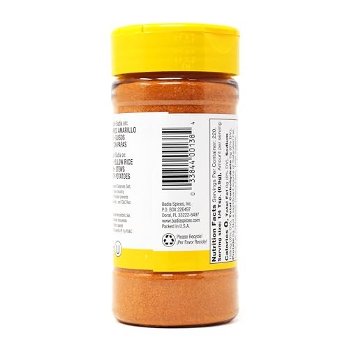 Badia Sazon with Azafran (Saffron) 7 oz – Savory, 7 Ounce (Pack of 1), orange
