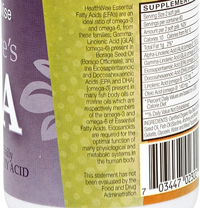 Nature’s EFA, Essential Fatty Acids, 120 Caps
